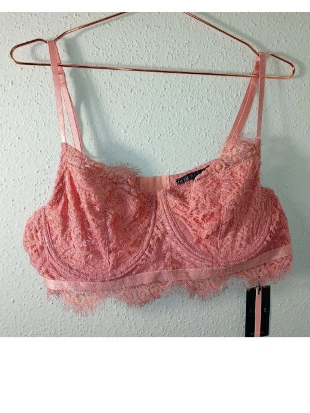Iris Lace Pink Wire Free Bra sz 3X